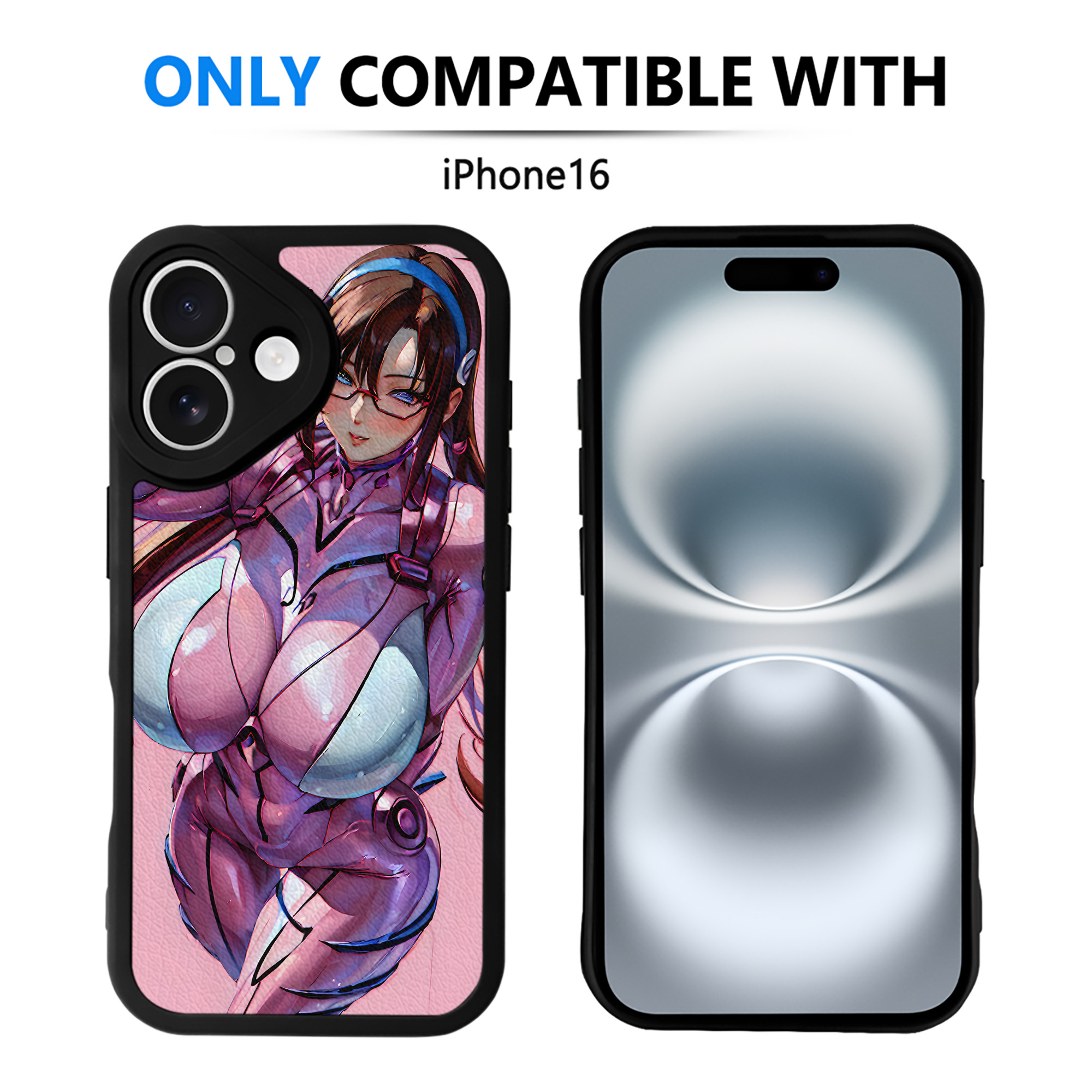 （画像用） EVA 新世紀エヴァンゲリオン 【iPhone 16シリーズ対応】シリコンスマホケース（レザー調） 材質：シリコン